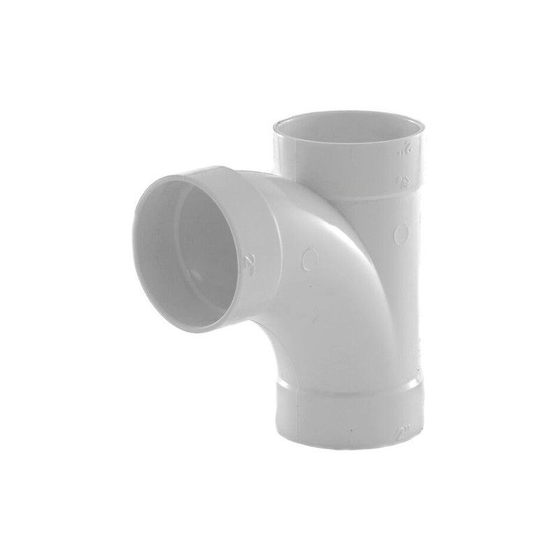 T 90° long | Réseau PVC centrale d’aspiration Drainvac Hazz