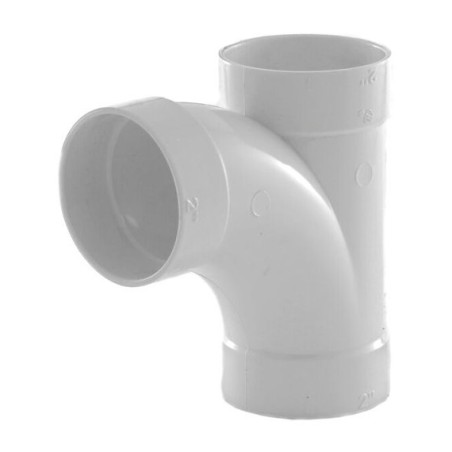 T 90° long | Réseau PVC centrale d’aspiration Drainvac Hazz